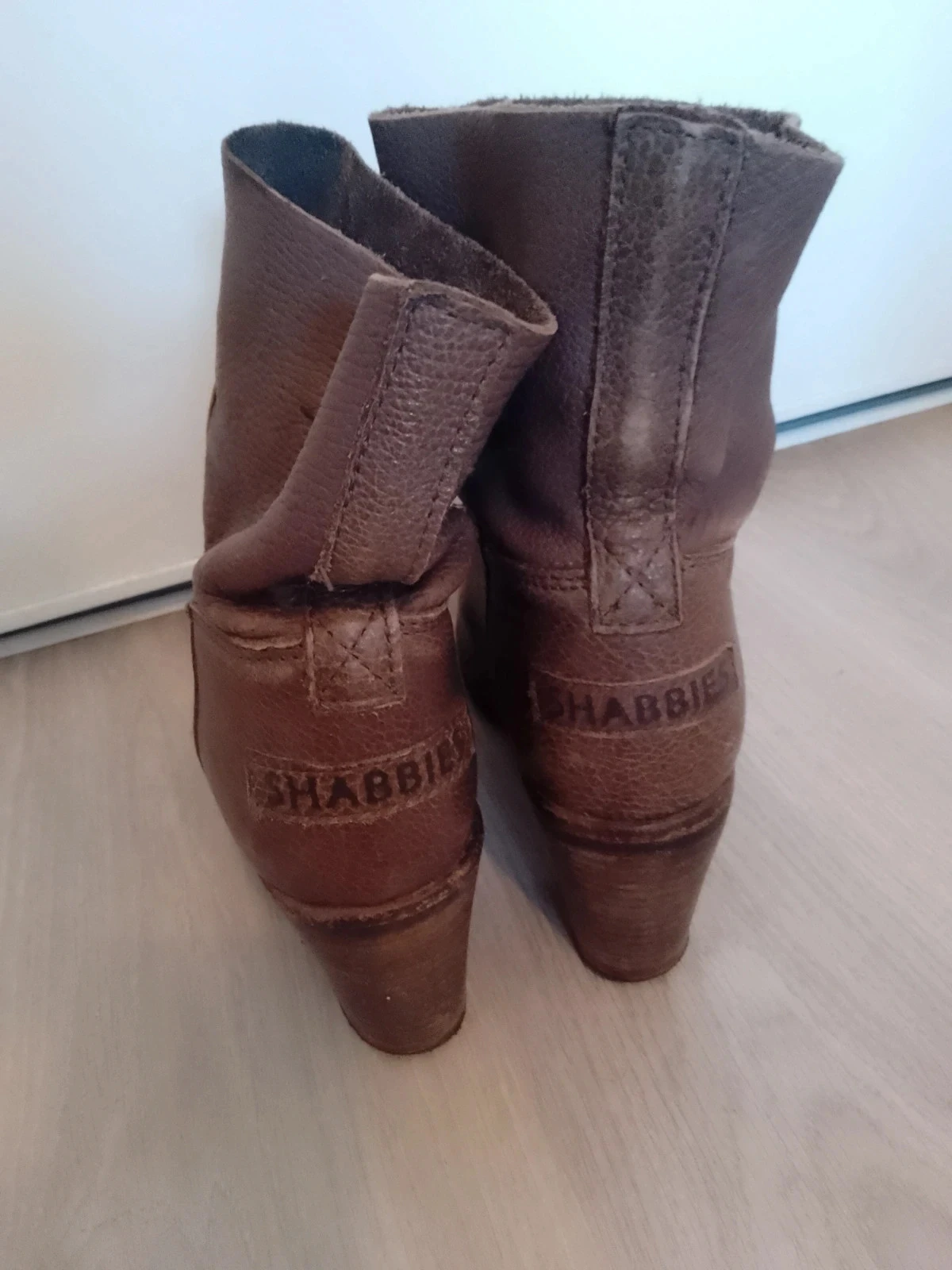 Botas femininas 38 shabbies em couro natural – photo 7